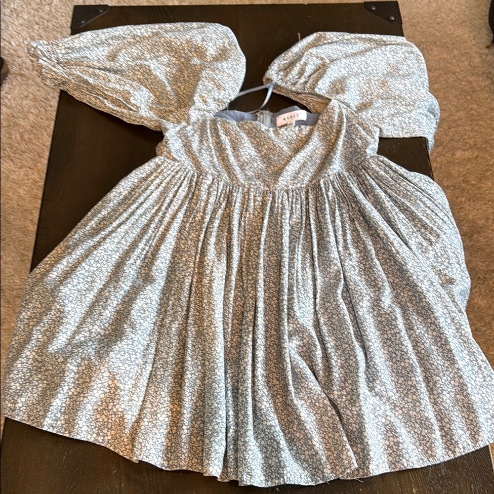 Mable Gray Floral Dress
